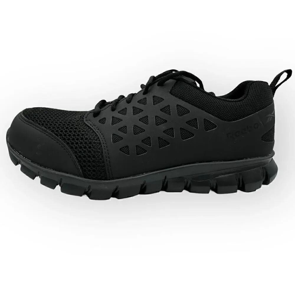 Reebok Sublite Cushion composite toe work shoes black RB4039 mens size 9w NWOB